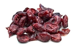 Dried cranberries, a good source of quercetin, which fights viruses