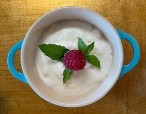 lemon mousse with Greek yogurt