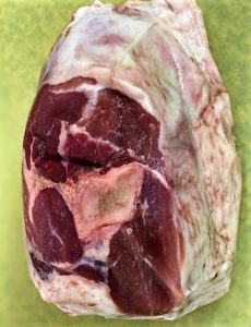 raw bone-in pork shoulder for posole