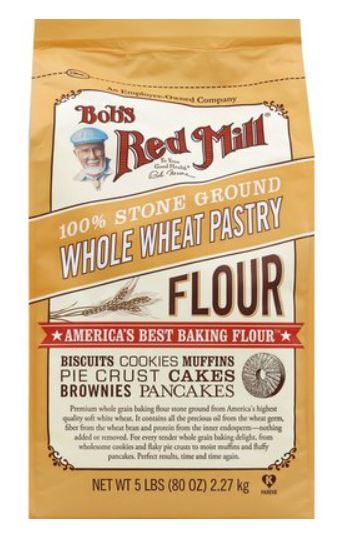 Bag of Bob's Red Mill Whole Wheat Pastry Flour
