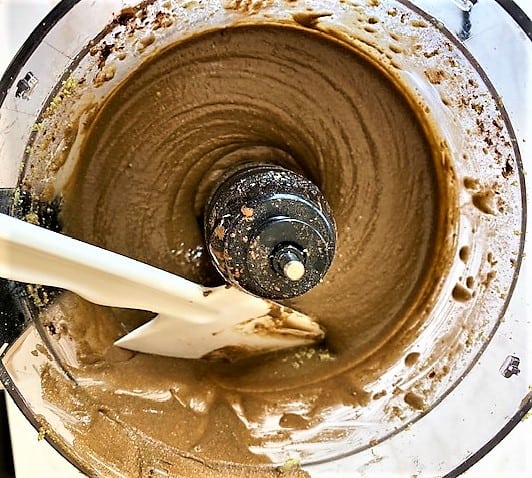 finished pumpkin seed butter in food processor