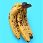 A bunch of ripe bananas ready to be used in banana bread with oat flour