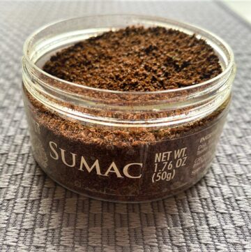 sumac spice for use in tahini drizzle with sumac