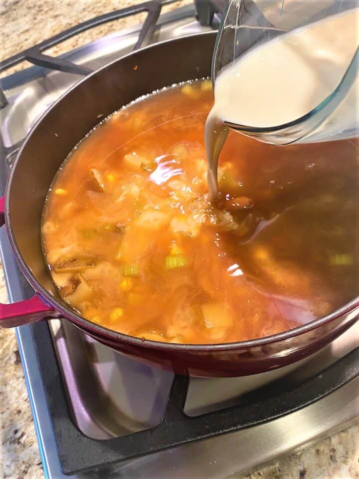 Corn and Sausage Chowder using evaporated milk Food Hall by Jani