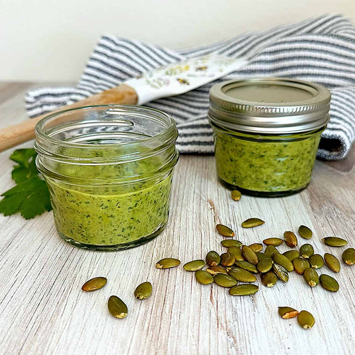 Cilantro Pumpkin Seed Pesto