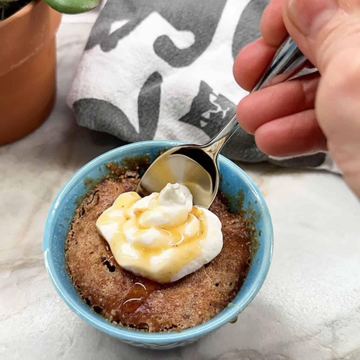 Honey Almond Butter Mug Cake (or Ramekins)  Food Hall by Jani