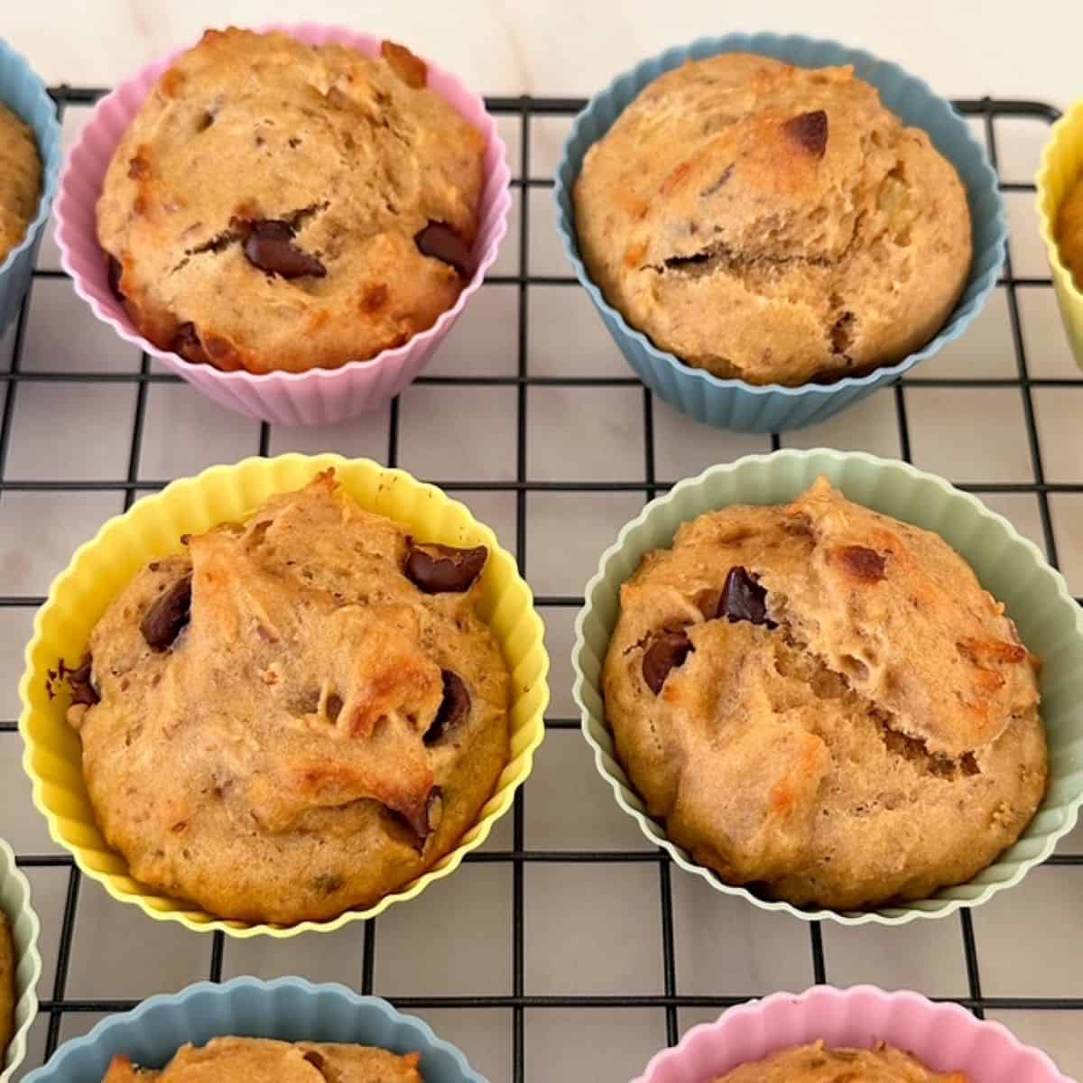 Banana-Peanut Butter Muffins with Flax